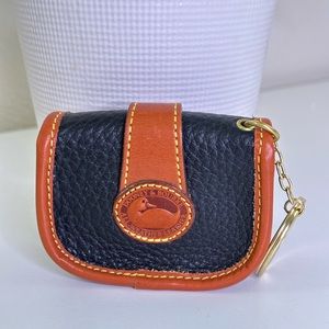 Dooney Leather Key Chain Coin Purse
